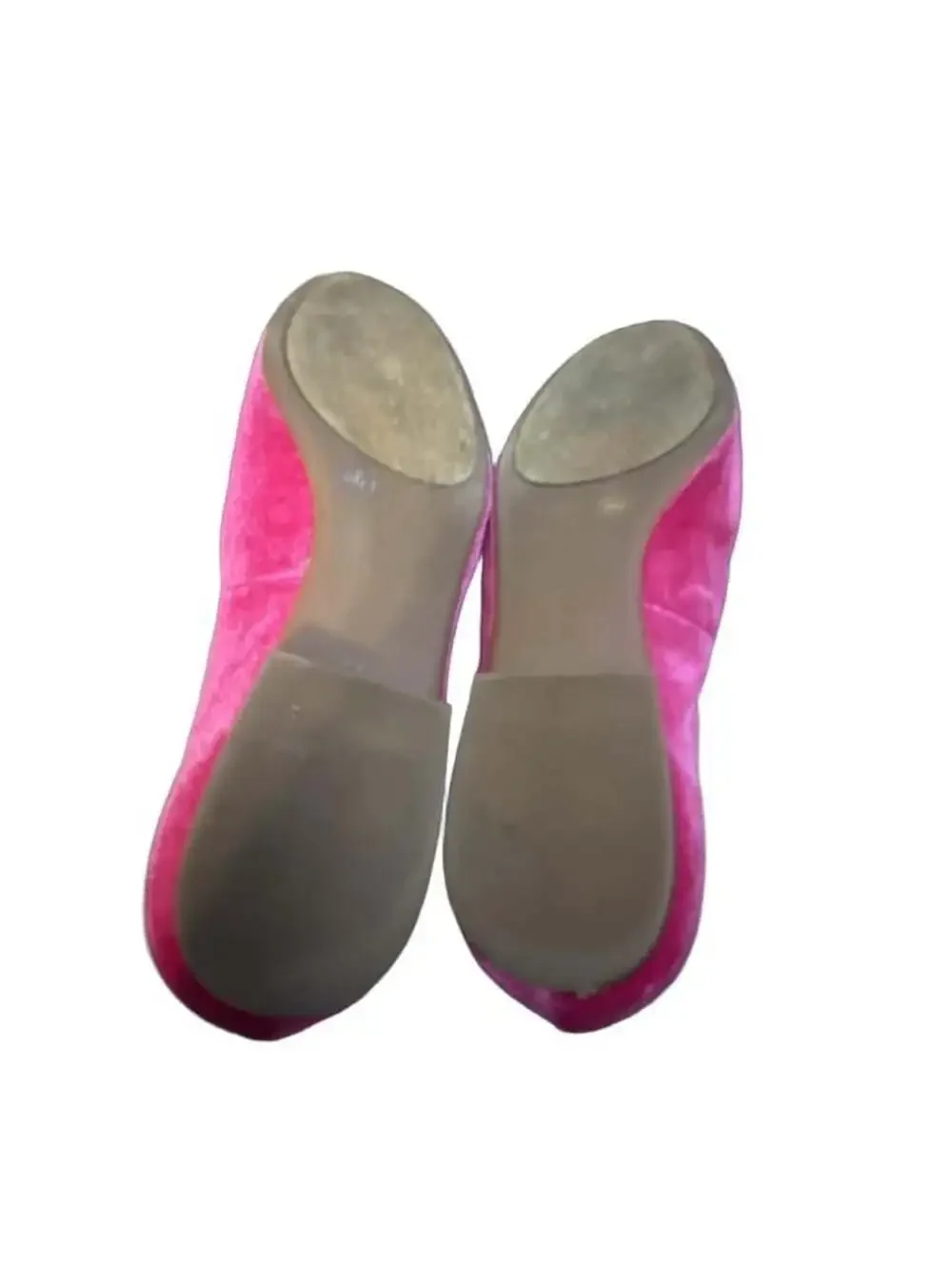 Gianni Bini Hot Pink Velvet Chain-Trim Loafers